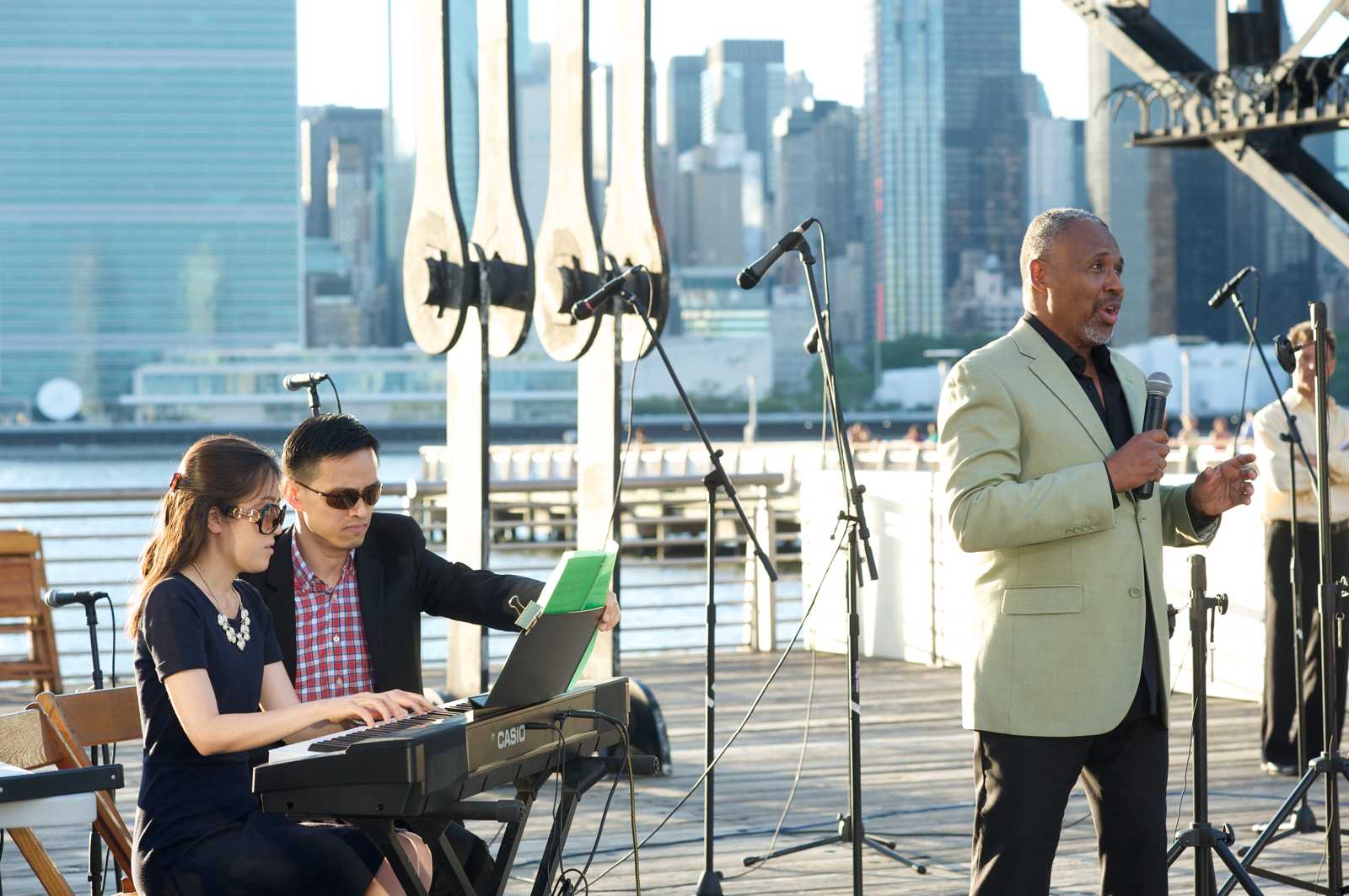 Singer at Sage Music's LIC Concert Series