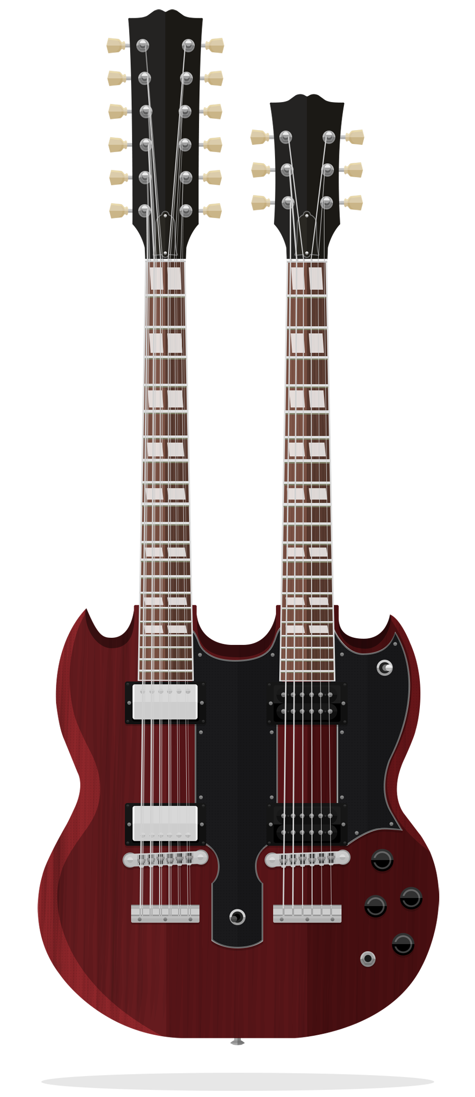 Double neck guitar