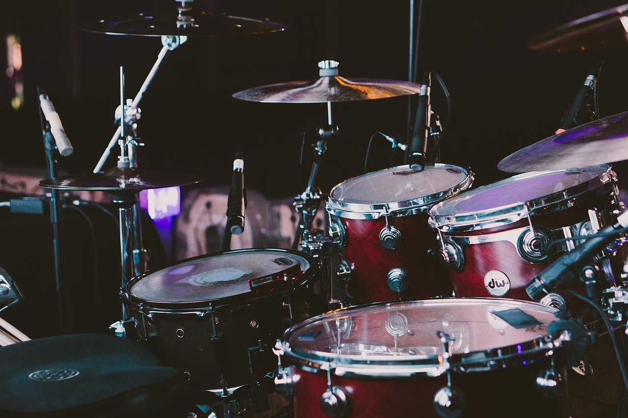 Drum set close up