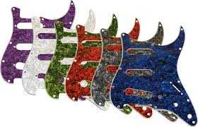 Electric guitar pickguards