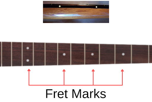 Guitar fret markers
