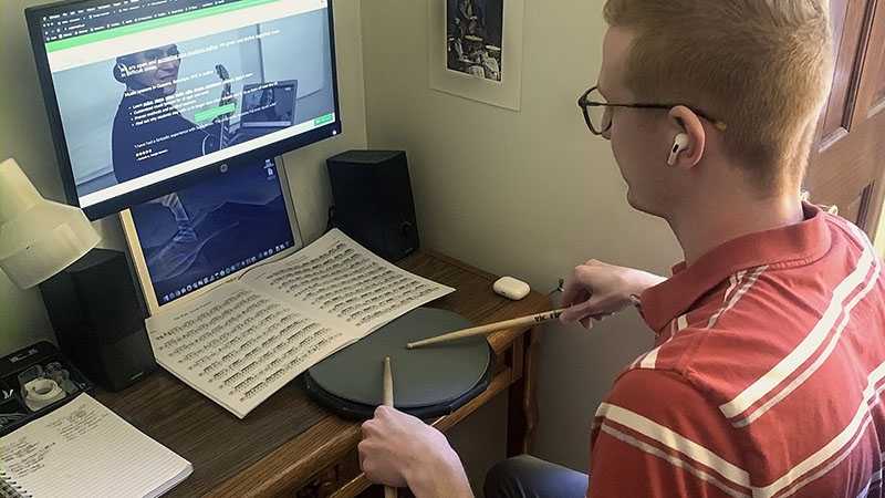 Online drum set up