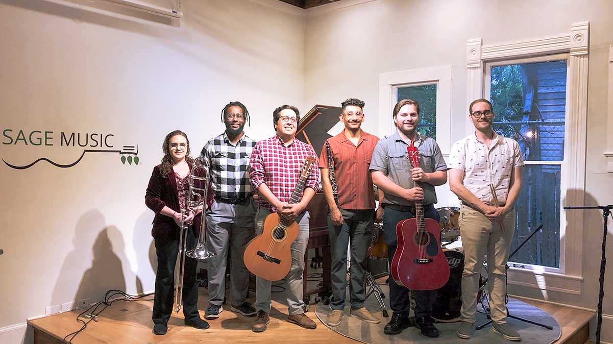 Sage Music Faculty member performing at the San Antonio location