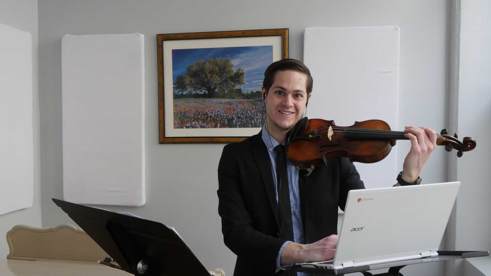 How to set up properly for your online violin lessons