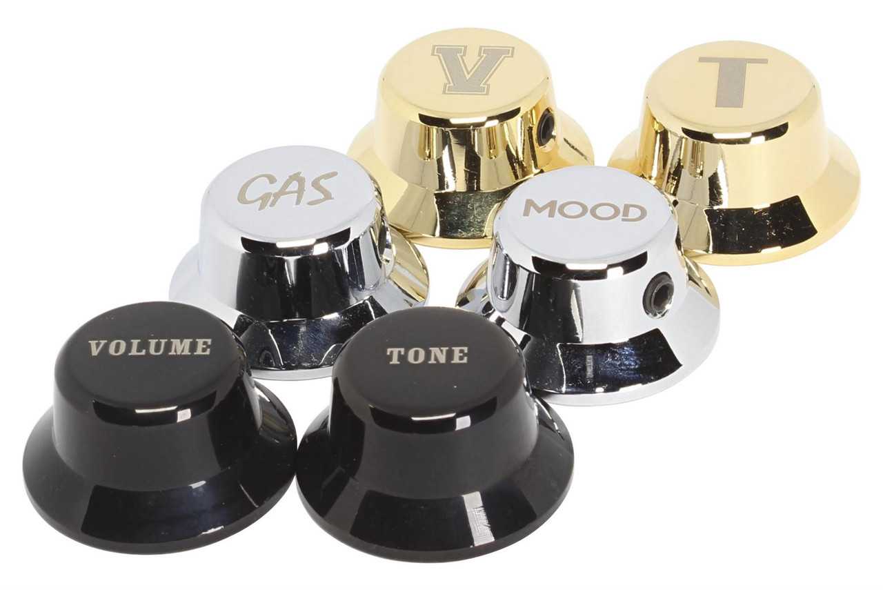 volume and tone knobs